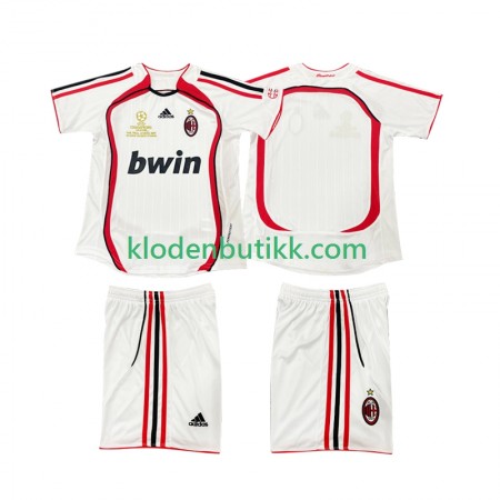 AC Milan 2006 2007 Barn Retro Borte Fotballdrakt Kortermet